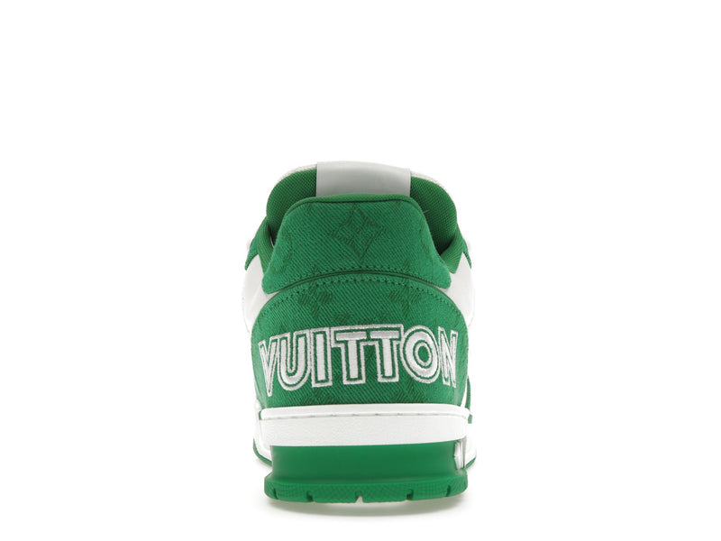 Louis Vuitton Trainer Green Monogram Denim