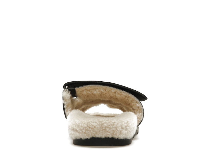 Hermes Chypre Sherling Noir/Ecru Calfskin (Women's)