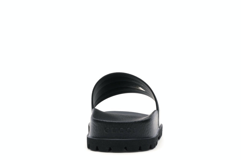 Gucci Web Slide Sandale Schwarz