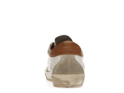 Golden Goose Super-Star White Vacchetta Tan Grey Suede Patch