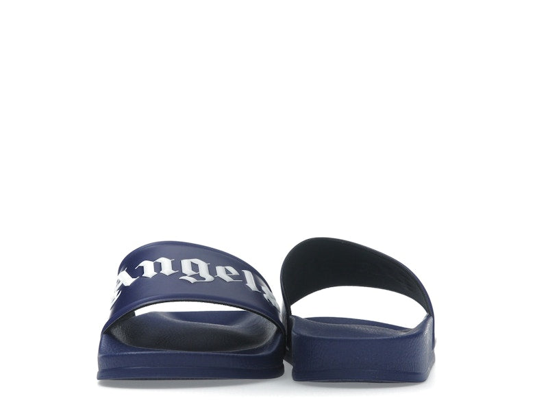 Palm Angels Pool Slides Dark Blue White SS23