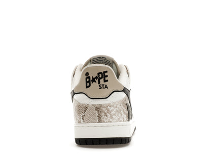 A Bathing Ape Sk8 Sta #1 Beige Snakeskin