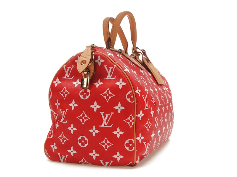 Louis Vuitton Speedy P9 Bandoulière 40 Monogram Leather Red