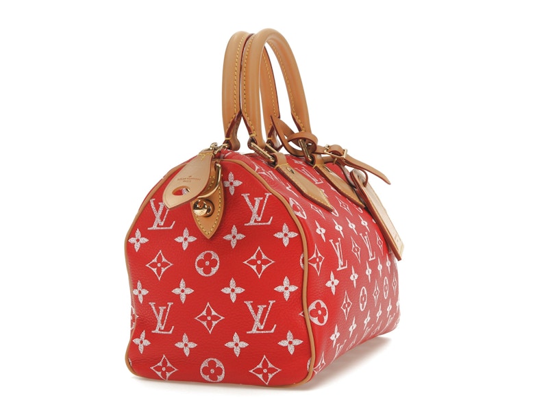 Louis Vuitton Speedy P9 Bandoulière 25 Monogram Leather Red
