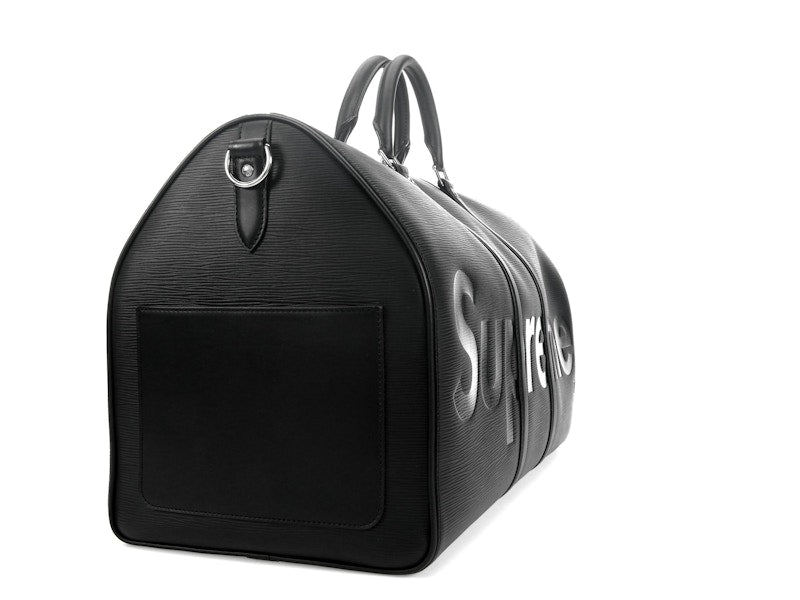 Louis Vuitton x Supreme Keepall Bandouliere Epi 55 Black