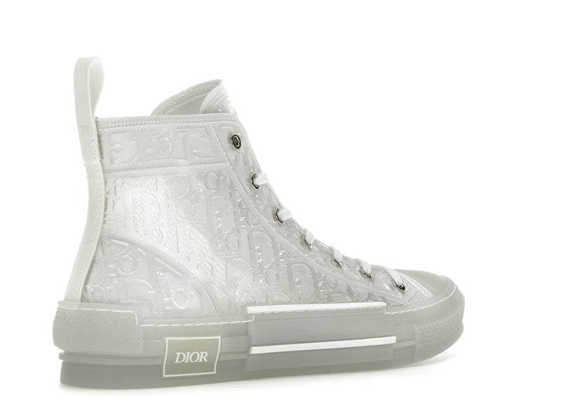 Dior B23 High Top White Raised Oblique