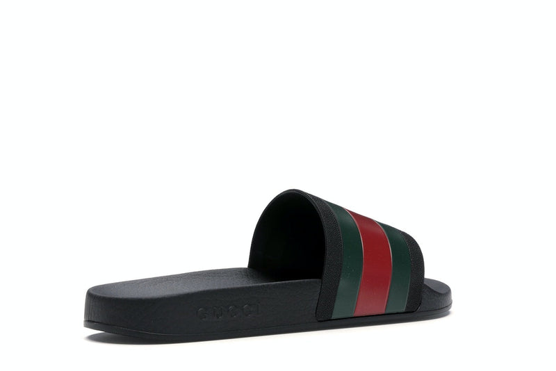Gucci Rubber Slides Red Green