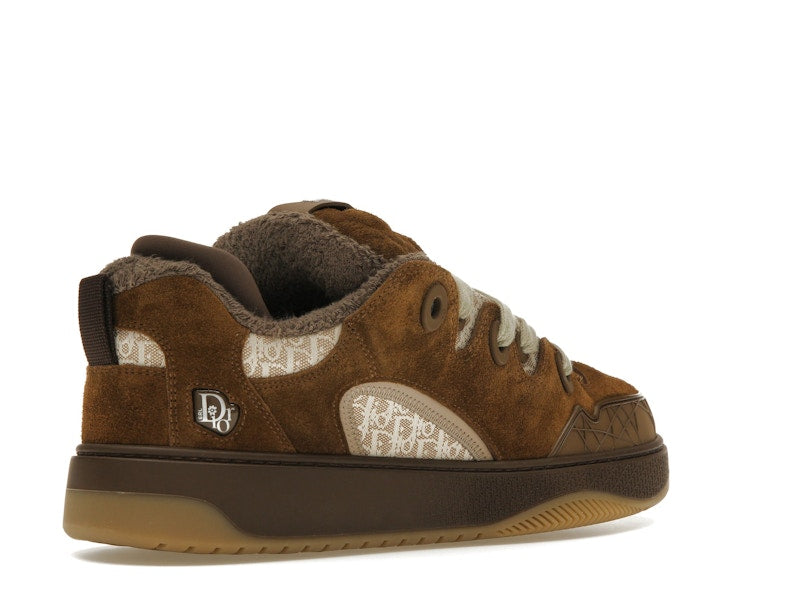 Dior B9S Skater ERL Brown Suede with Brown and Beige Dior Oblique Jacquard