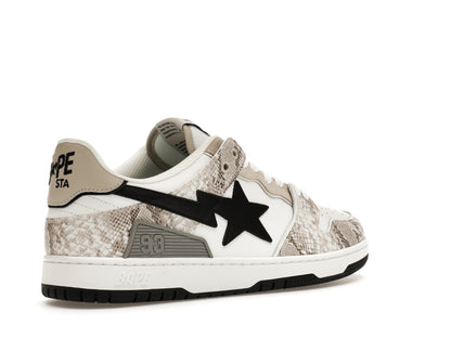 A Bathing Ape Sk8 Sta #1 Beige Snakeskin