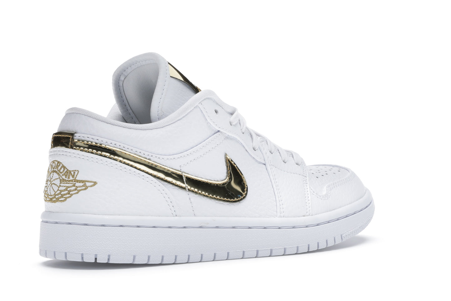 Jordan 1 Low White Metallic Gold