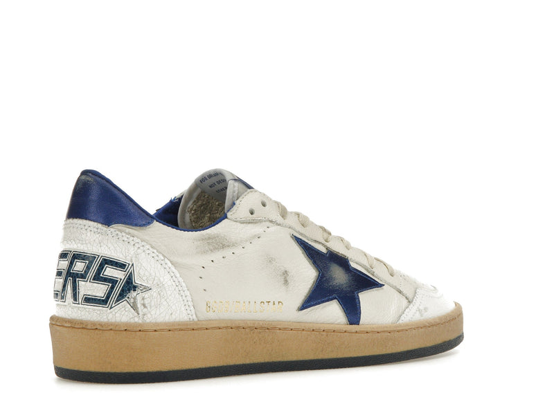 Golden Goose Ball-Star Low White Bluette 