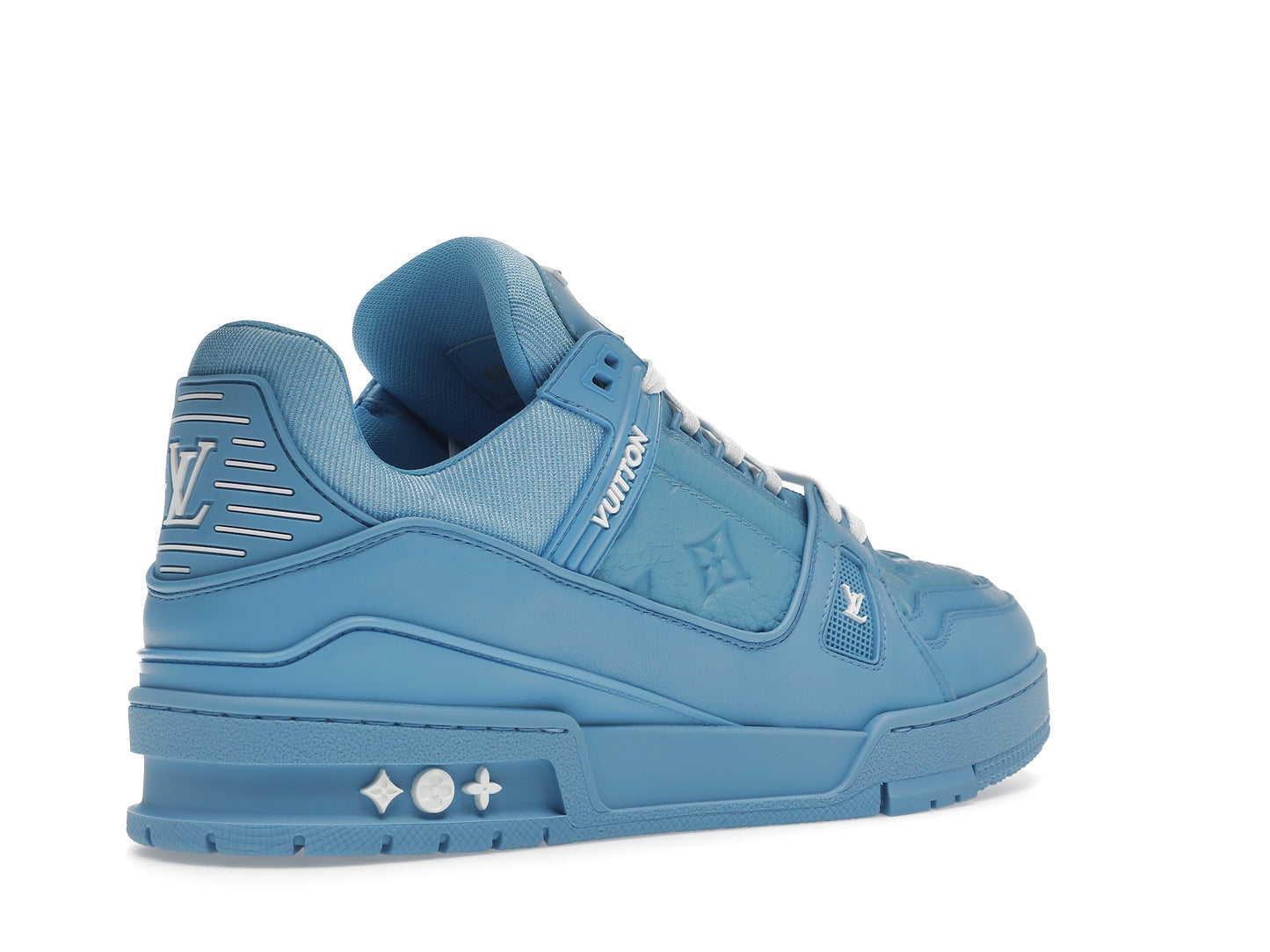 Louis Vuitton Trainer Blue Embossed Monogram 