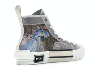 Dior B23 High Canvas Sorayama Dinosaur Brown 