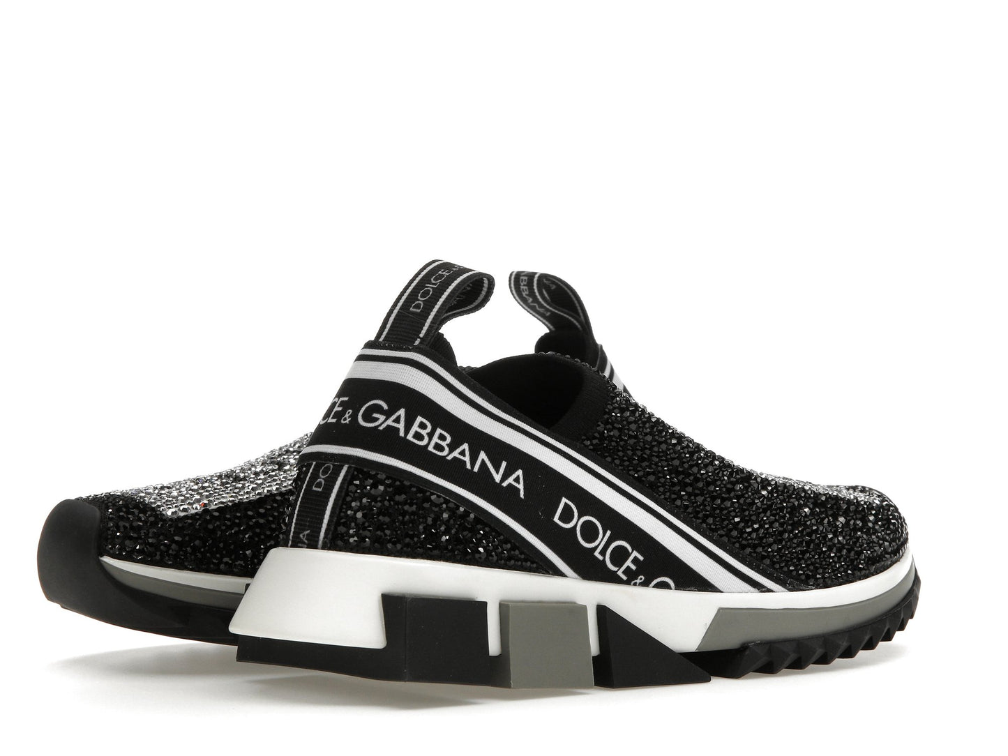 Dolce & Gabbana Sorrento Slip On Black Crystal