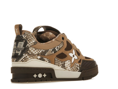 Louis Vuitton Skate Sneaker Brown Snakeskin