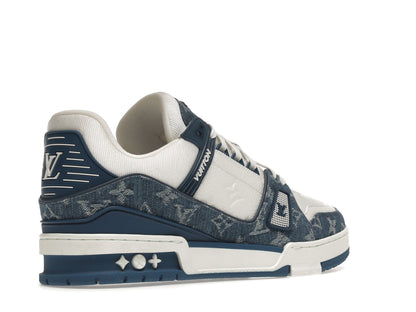 Louis Vuitton LV Trainer Monogram Denim White Blue