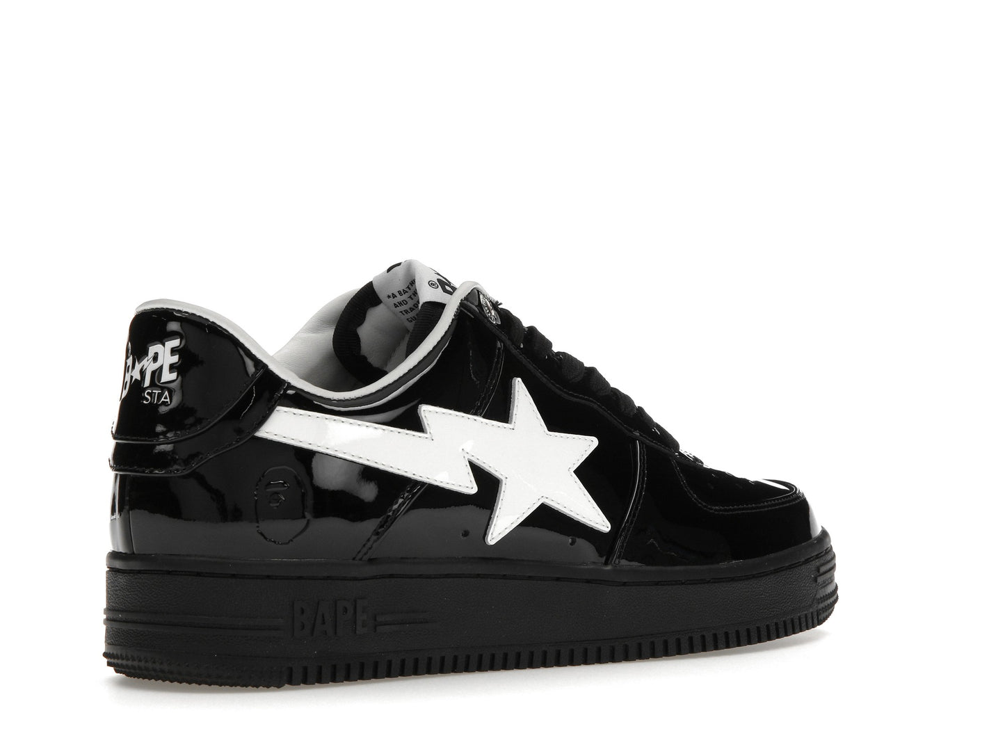 A Bathing Ape Bape Sta #2 Black Patent