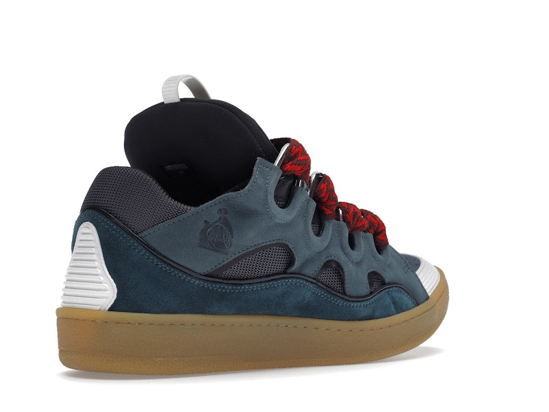Lanvin Leather Curb Blue Grey