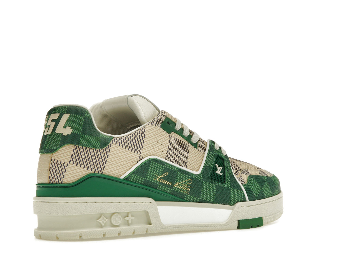 Louis Vuitton LV Trainer Damier White Green 