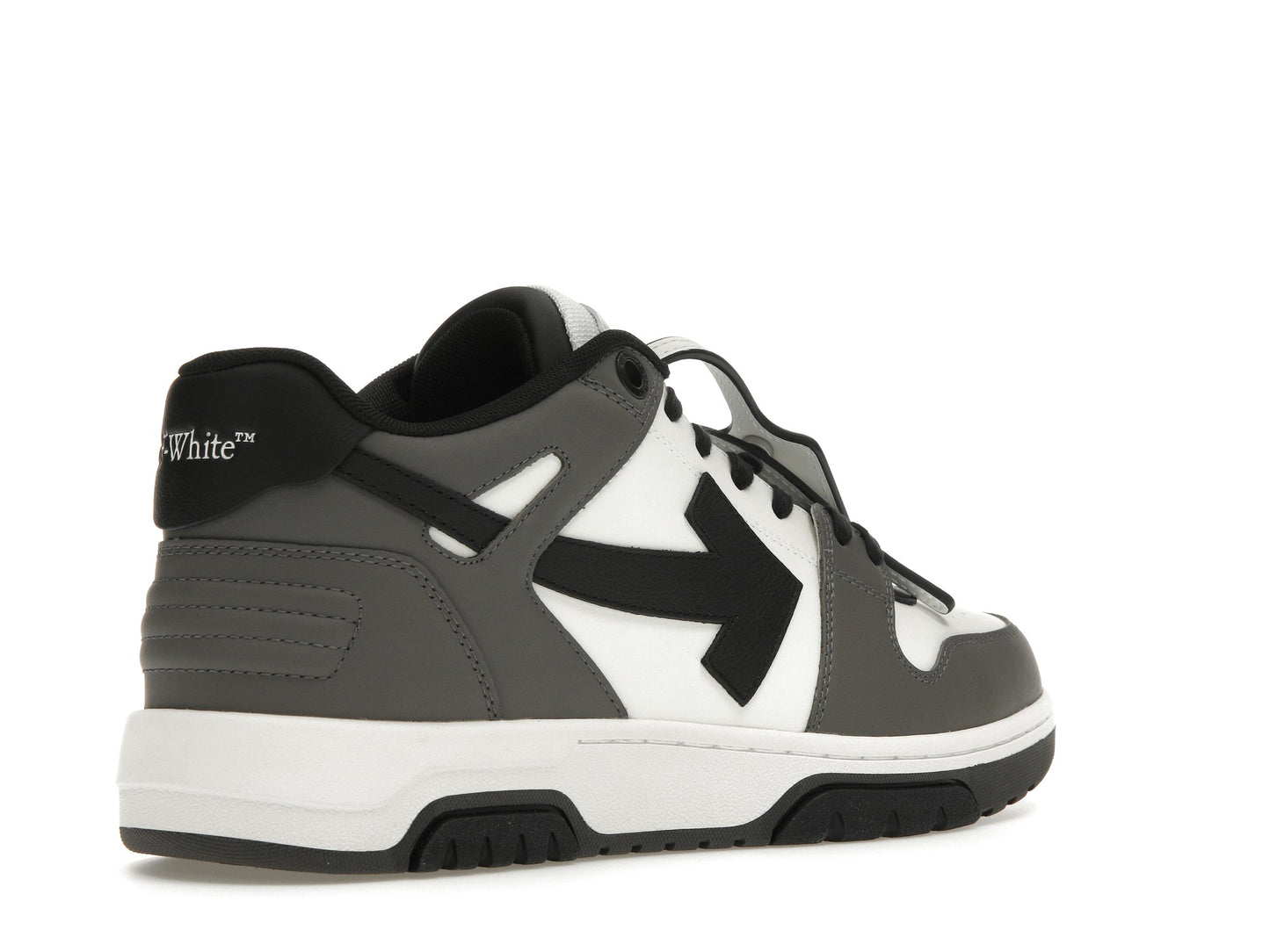 OFF-WHITE Out Of Office OOO Low Tops Dark Gray Black