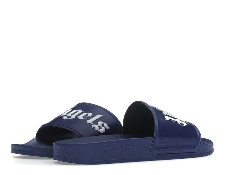 Palm Angels Pool Slides Dark Blue White SS23