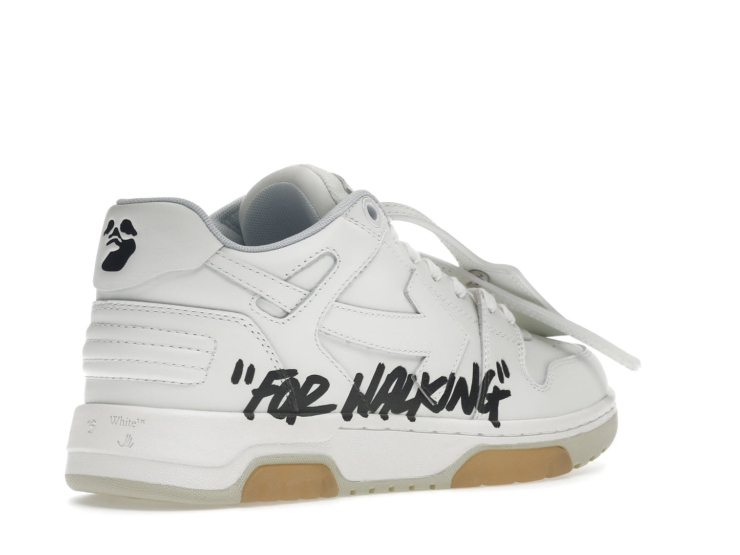 OFF-WHITE Out Of Office OOO Low Tops For Walking White Black