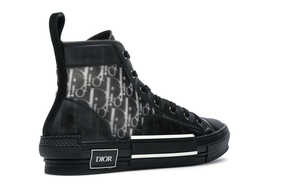 Dior B23 High Top Canvas Oblique Black