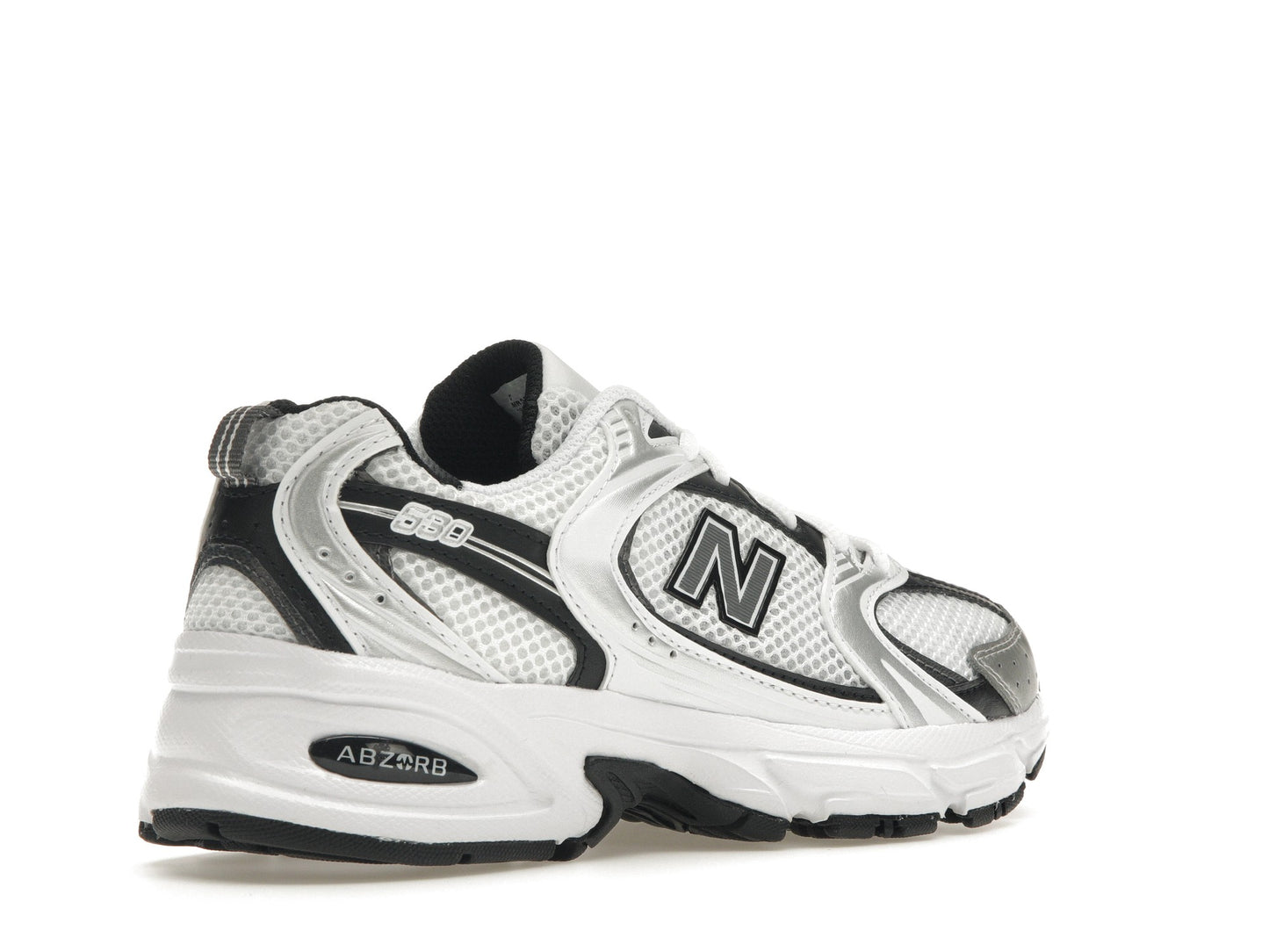 New Balance 530 White Silver Metallic Black