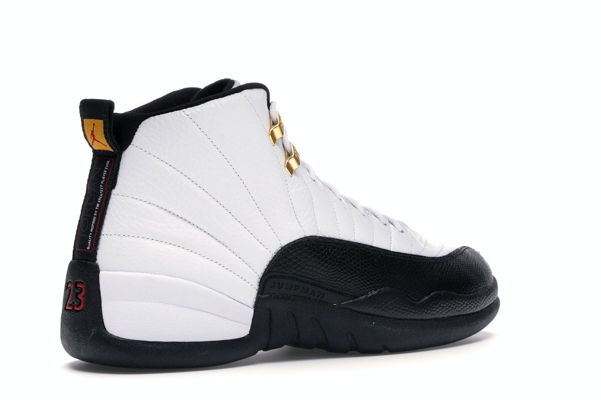 Retro 12 blanco con negro on sale