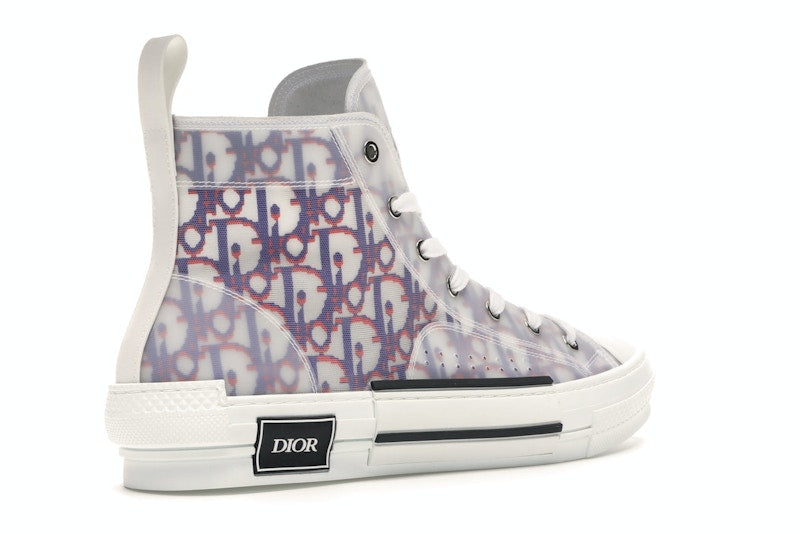 Dior B23 High Top Red Blue Oblique