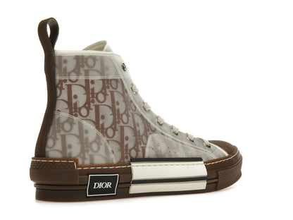 Dior B23 High Top Coffee White Dior Oblique