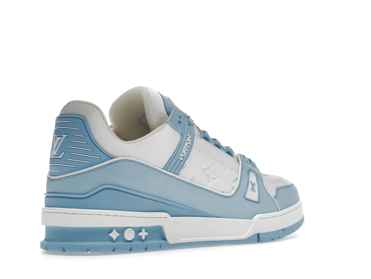 Louis Vuitton Trainer Low Blanc Bleu Ciel 