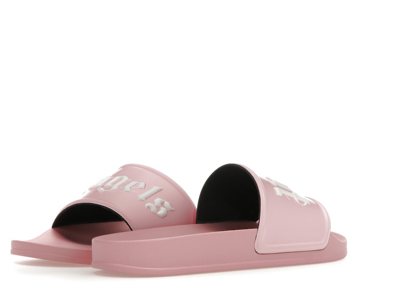 Palm Angels Pool Slides Soft Pink White