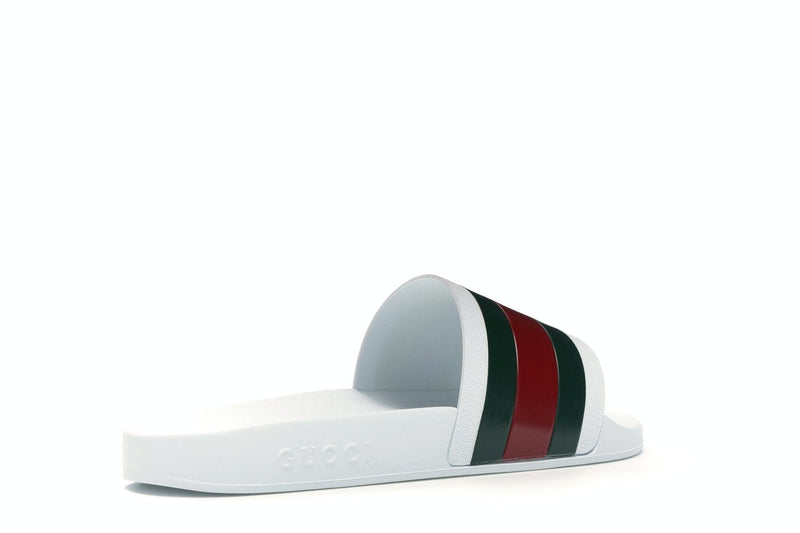 Gucci Pursuit Pool Slides White