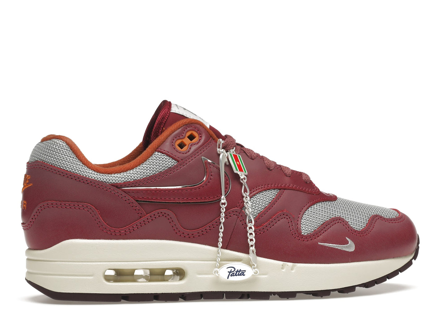 Nike Air Max 1 Patta Waves Rush Maroon (with Bracelet)