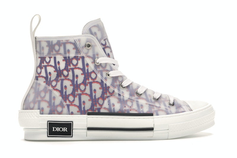 Dior B23 High Top Red Blue Oblique