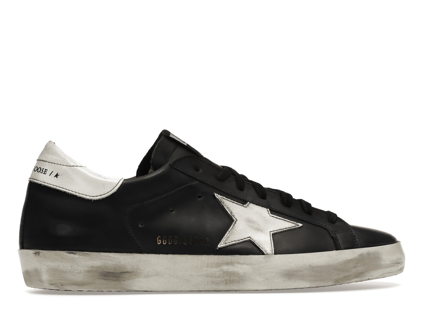 Golden Goose Super-Star Black White Leather