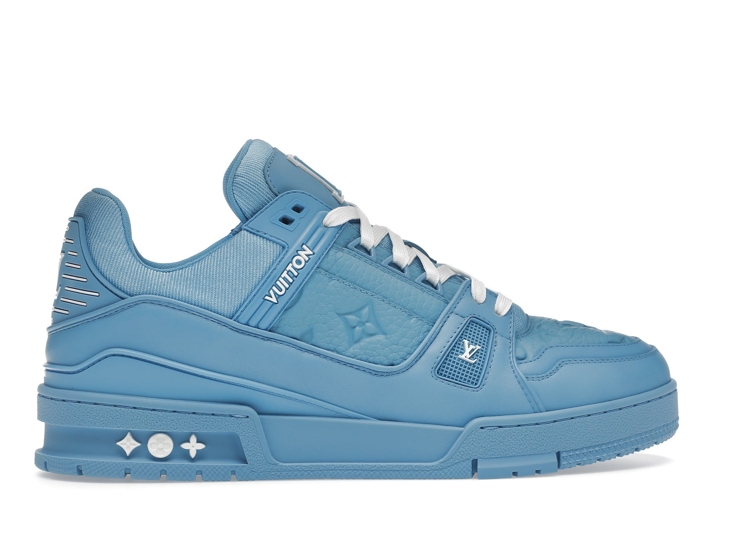 Louis Vuitton Trainer Blue Embossed Monogram 