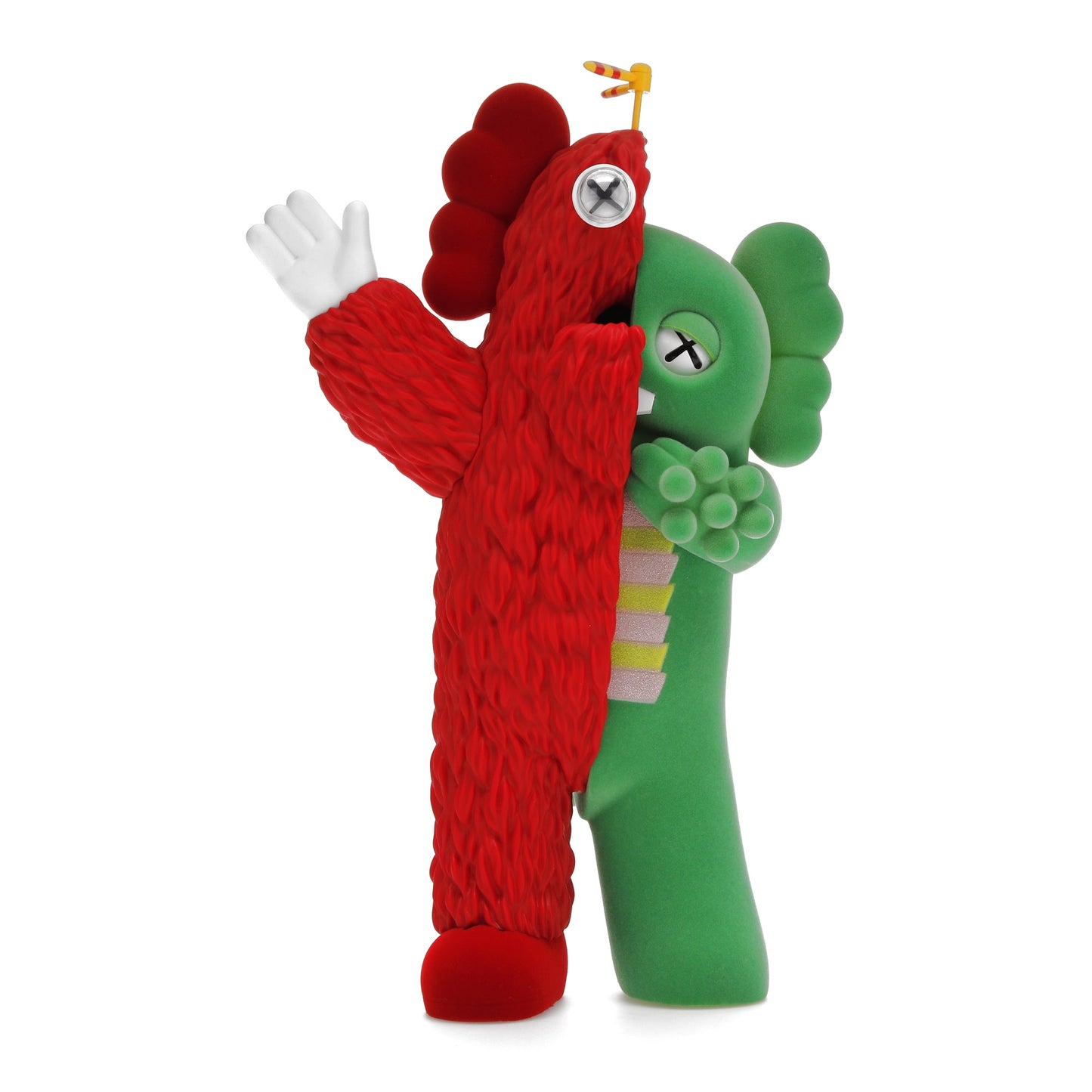 KAWS KACHAMUKKU Vinyl Figure GreenRed