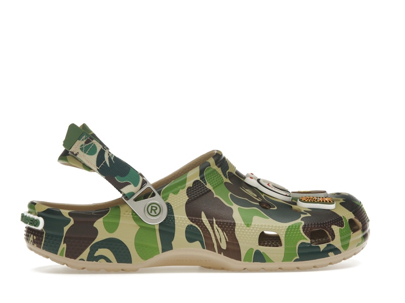 Crocs Classic Clog A Bathing Ape ABC Camo Green