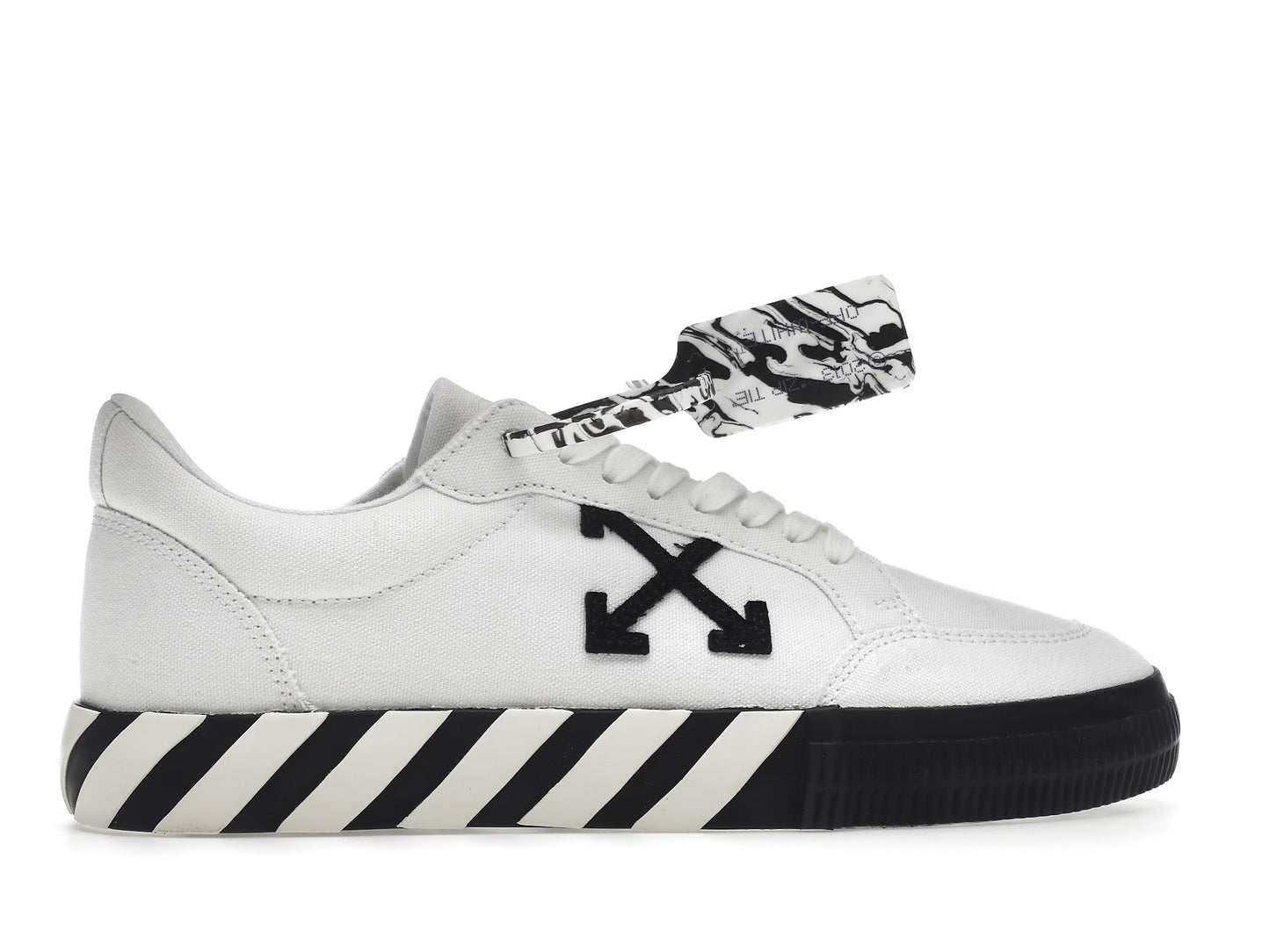 OFF-WHITE Vulcanized Low Canvas White Black