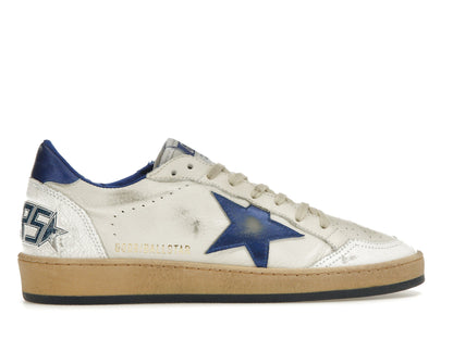 Golden Goose Ball-Star Low White Bluette