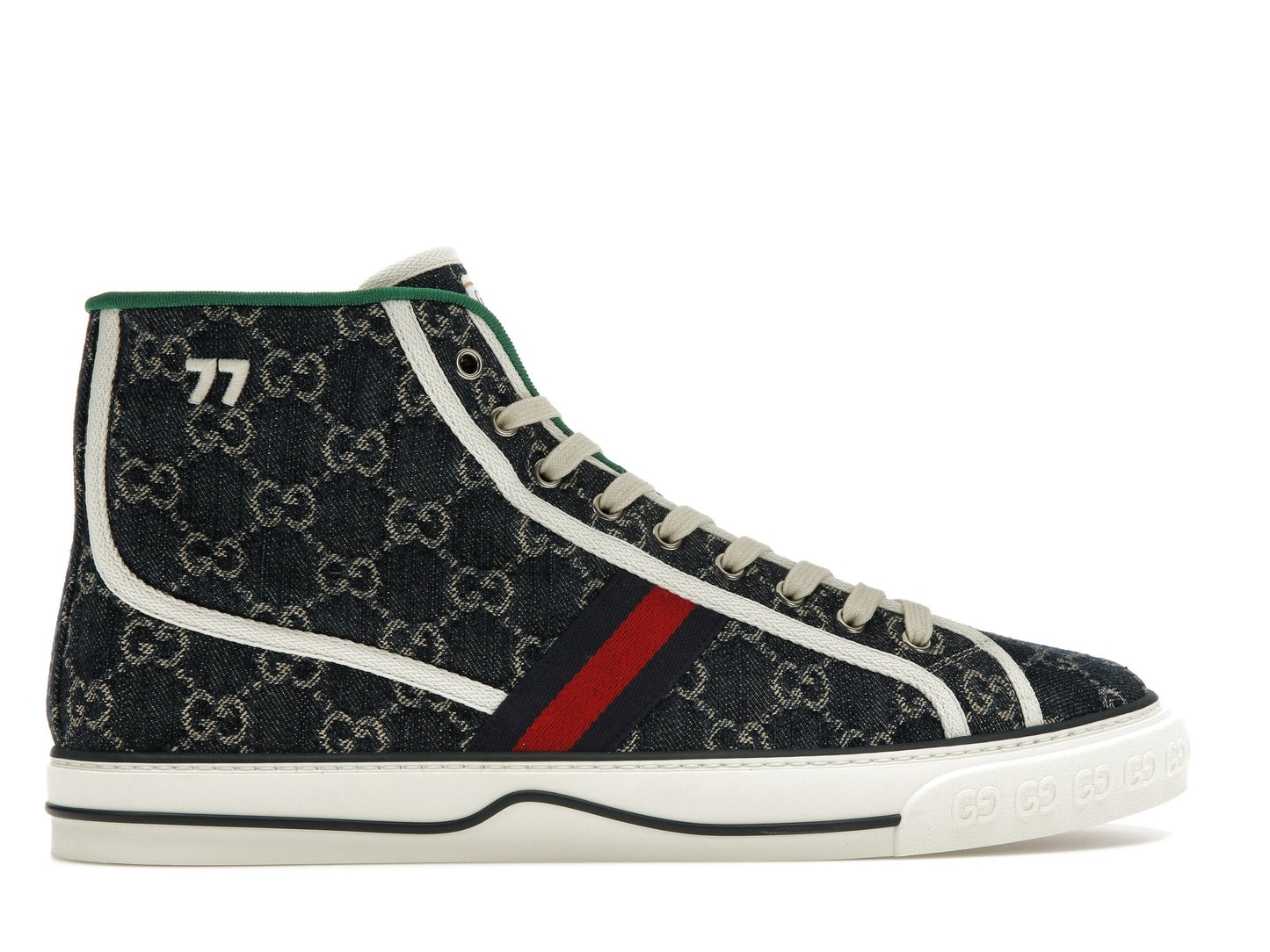 Gucci Tennis 1977 High Top Sneaker Blue 