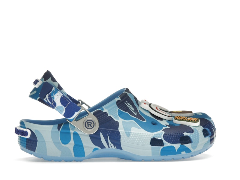 Crocs Classic Clog A Bathing Ape ABC Camo Blue