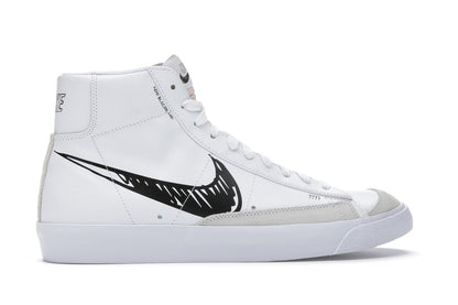 Nike Blazer Mid 77 Sketch Blanc Noir