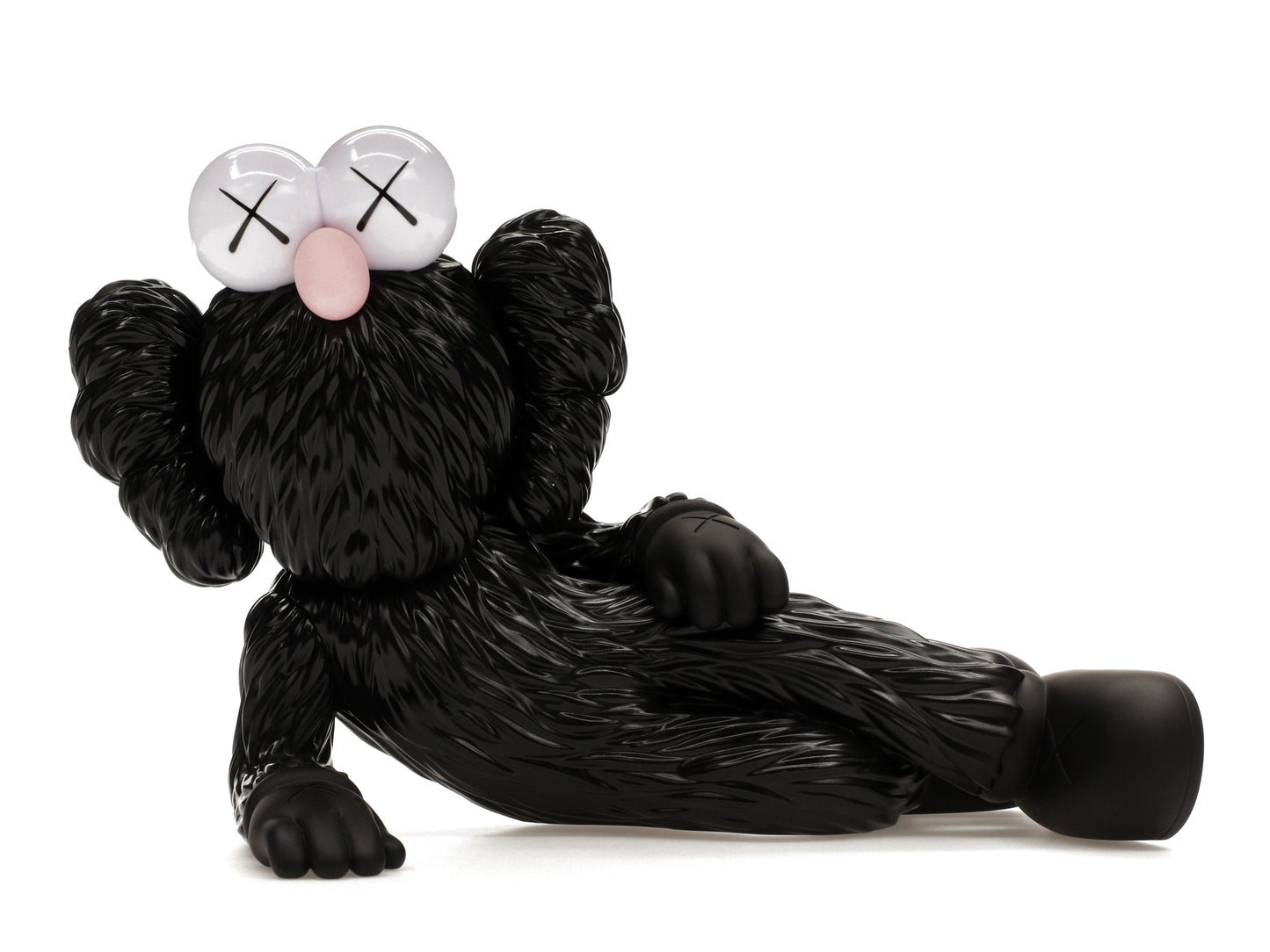 KAWS TIME OFF Figurine en Vinyle Noir