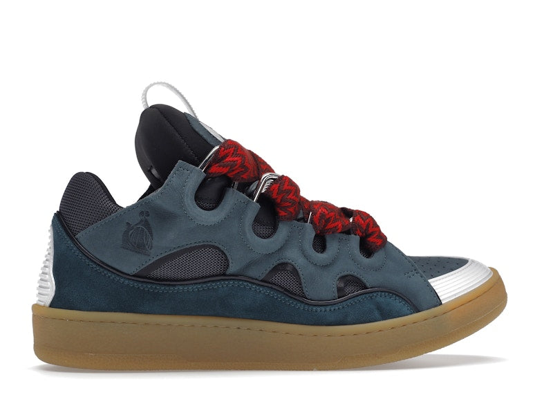 Lanvin Leather Curb Blue Grey