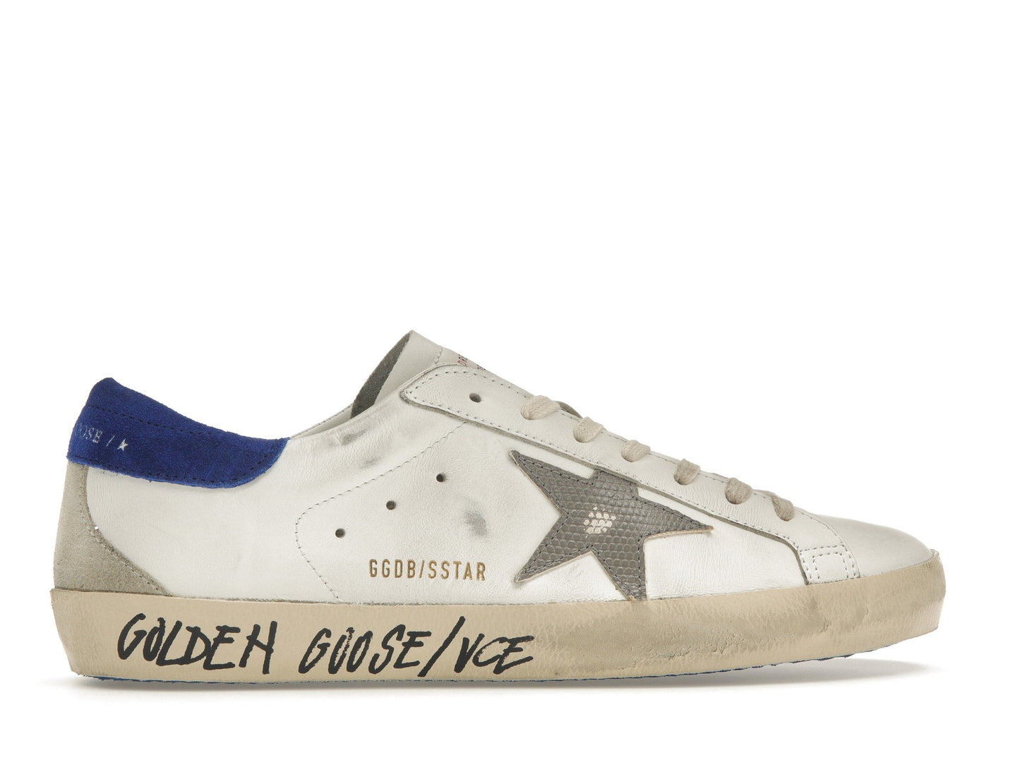 Golden Goose Super-Star White Snake Blue