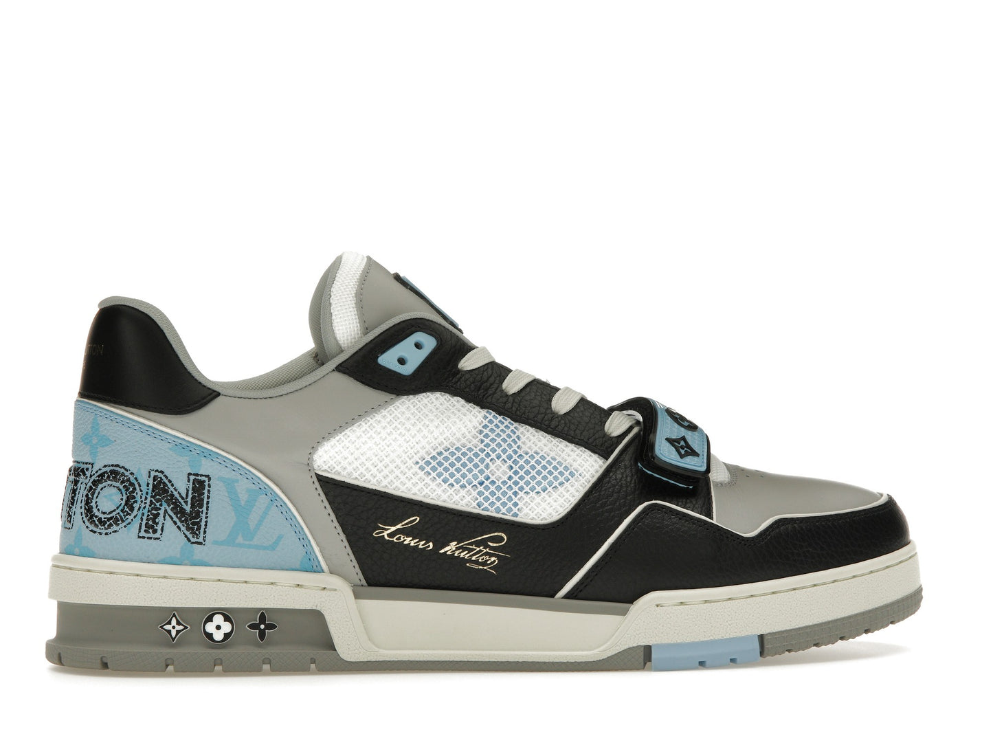 Louis Vuitton LV Trainer Blue Gray Black 