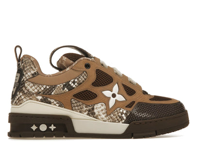 Louis Vuitton Skate Sneaker Brown Snakeskin